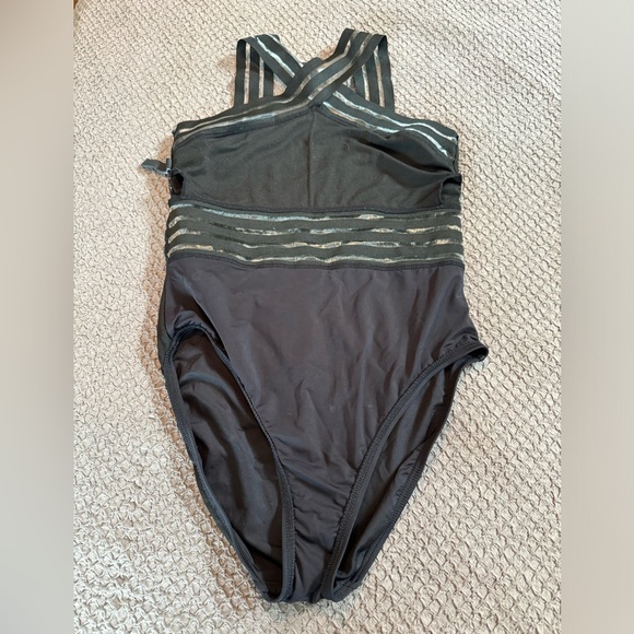 Black luxury Kenneth Cole black high neck cutout one piece swimsuit - Picture 4 of 9